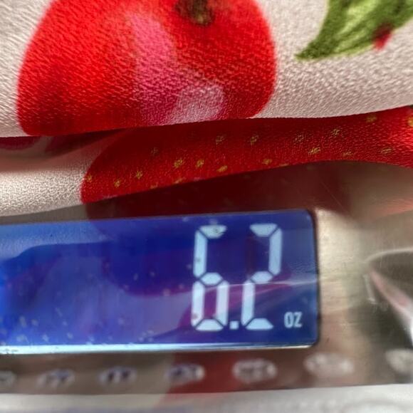 Rose Olive Top Womens 1X White Strawberry Cherry Ruffle Summer Preppy Whimsy - Picture 13 of 14